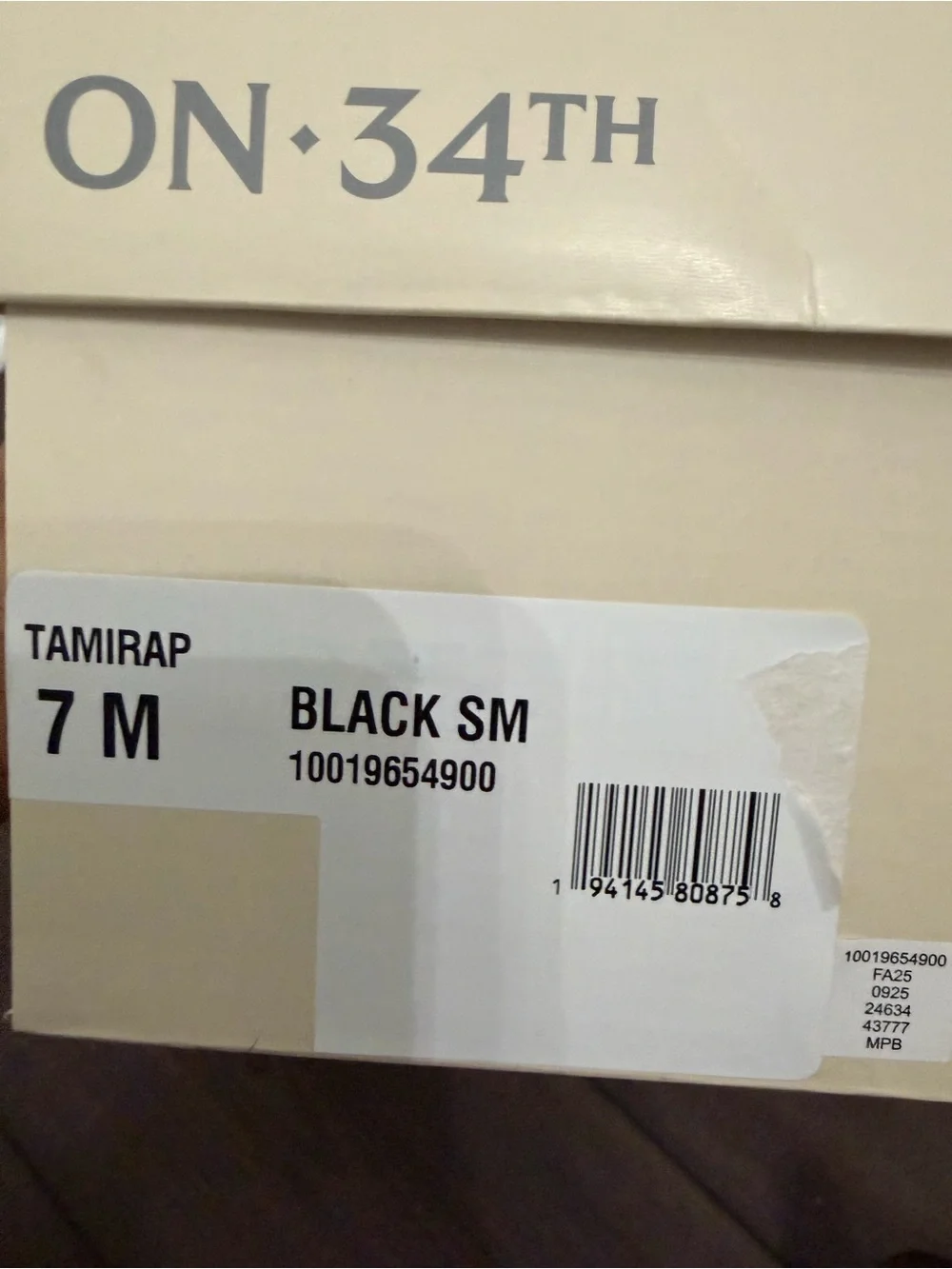 ON 34th elegant black